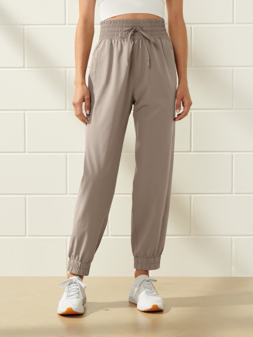 Abercrombie YPB motionTEK Jogger Pants Taupe XS